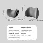Car Memory Foam Neck Pillow Protection Lumbar Backrest Cushion Lumbar Cushion Car Headrest Cushion