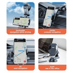 Universal Car Dashboard Phone Holder Auto Cellphone Stand for GPS Navigation Desk Windshield Hanging Bracket