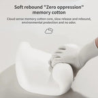Car Memory Foam Neck Pillow Protection Lumbar Backrest Cushion Lumbar Cushion Car Headrest Cushion